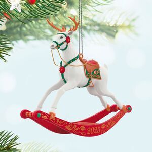 Hallmark Keepsake 2025 Rocking Reindeer Ornament NIB Christmas Rocking Horse